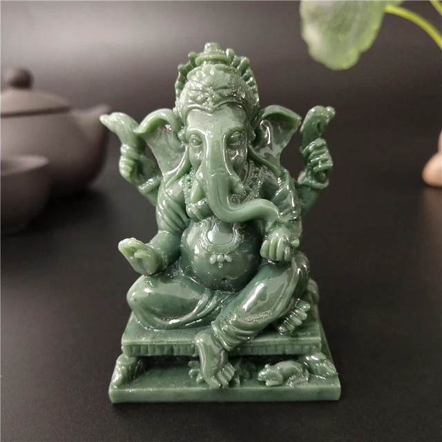 Statue de bouddha du seigneur Ganesha, décoration de la maison, éléphant Ganesh, dieu, Sculpture, ornements, Statues de bouddha, cadeau porte-bonheur FengShui 1