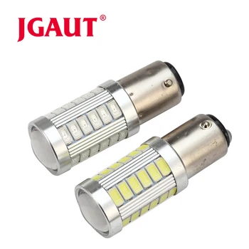 

JGAUT 2pcs 1156 1157 7506 BA15S P21W 5630 5730 LED Car Tail Bulb Brake Lights 12V Auto Reverse Lamp Daytime Running Signal Light