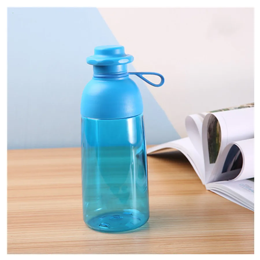 

portable light fasion water Bottle easy carry 500ML large capacity Reusable PE Outdoor Travel Office car bar school water bottle