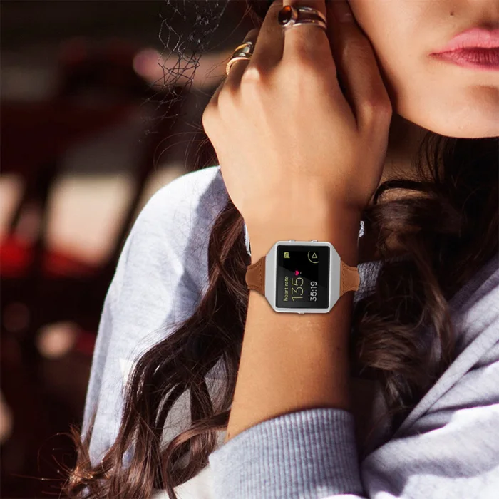 Кожаный ремешок для часов на замену браслет ремень для FitbitBlaze Смарт часы OD889