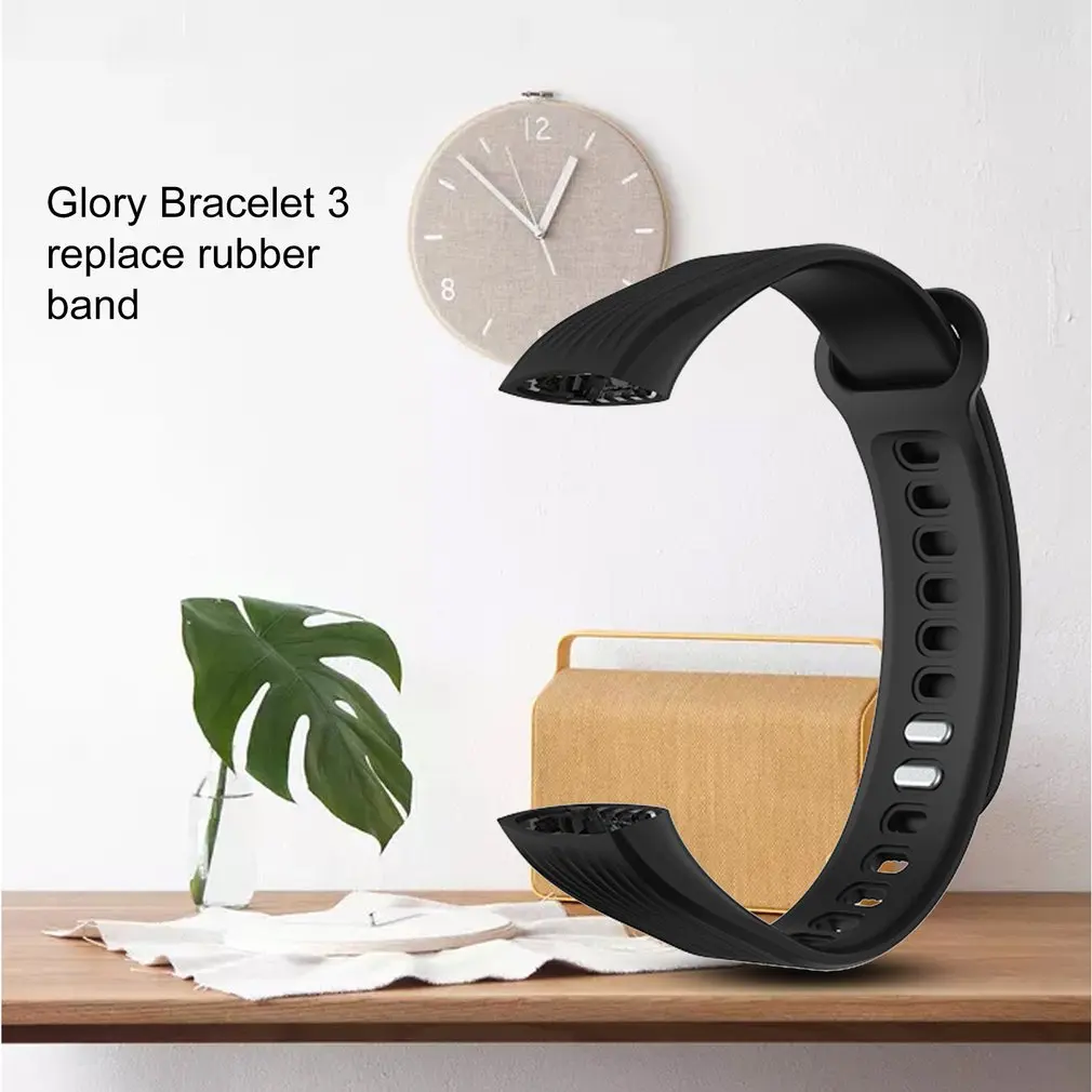 Colorful Replacement Wrist Band Watch Strap Silicone Rubber Watchband Smart Accessories for Huawei Honor Band 3 Smart Bracelet