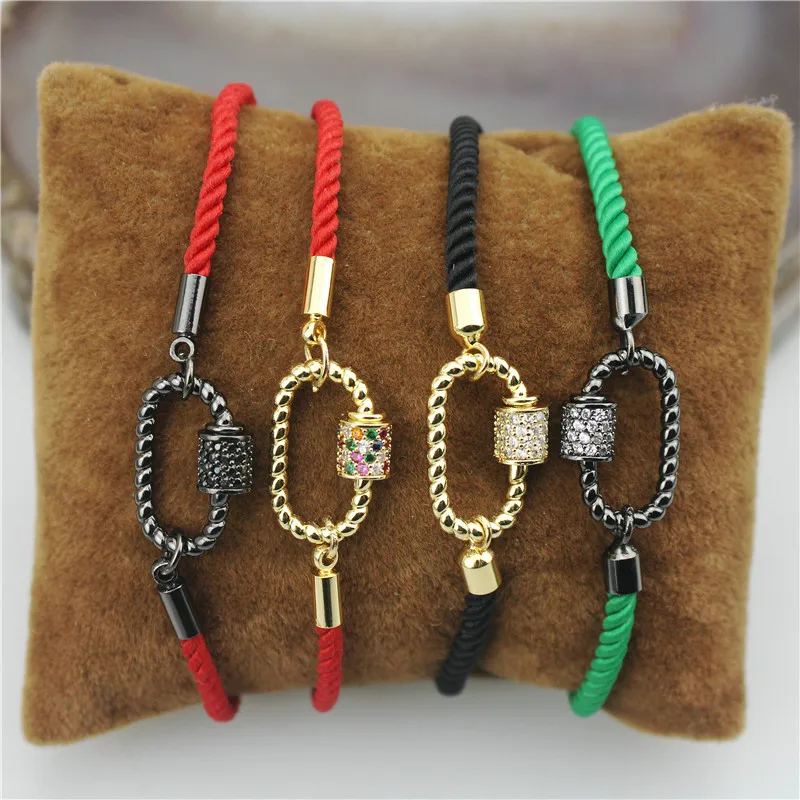 10 шт./лот, модный овальный браслет с фианитами, прозрачный/черный/Разноцветный Фианит, аксессуары с застежкой, популярный женский браслет