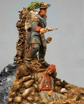 

1/32 54mm ancient man include 2 man with base Resin figure Model kits Miniature gk Unassembly Unpainted