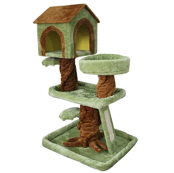 

Stable Cat Climbing Frame Cat Jumping Platform Wear-resistant Sisal Scratching Post Nest Cat Tree Scratching Frame Cat Toy Villa