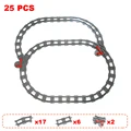 25pcs train track