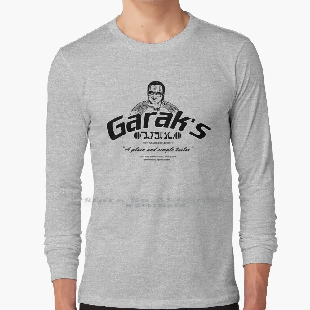 Garak's 'a Plain And Simple Tailor' Long Sleeve T 100% Pure Cotton Big Size Sci Fi Geek Gaming Nerdy - T-shirts -