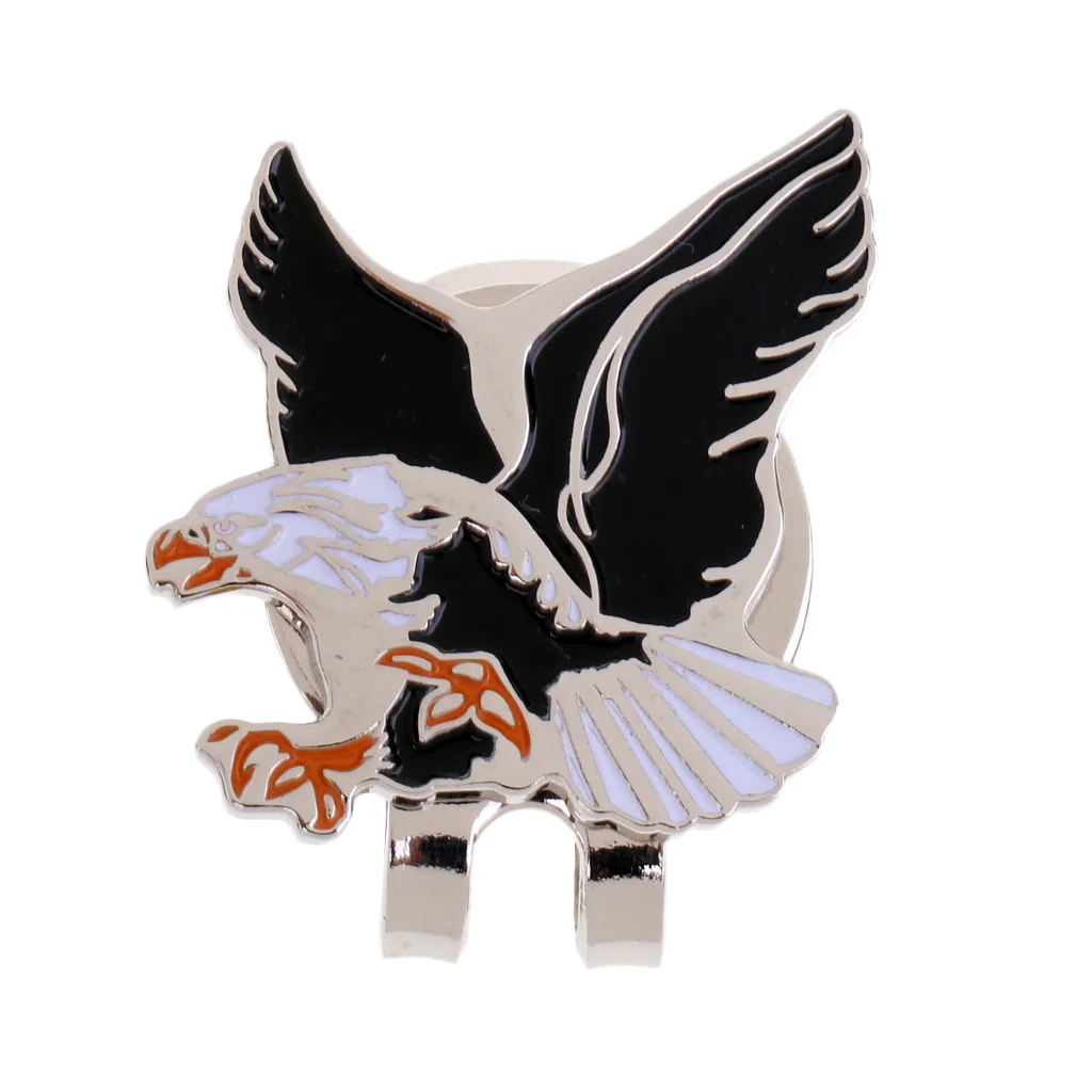 Portable Lightweight Cool Eagle Alloy Golf Marker Magnetic With Hat Clip Golfer Gift Golf Accessories Hat decoration