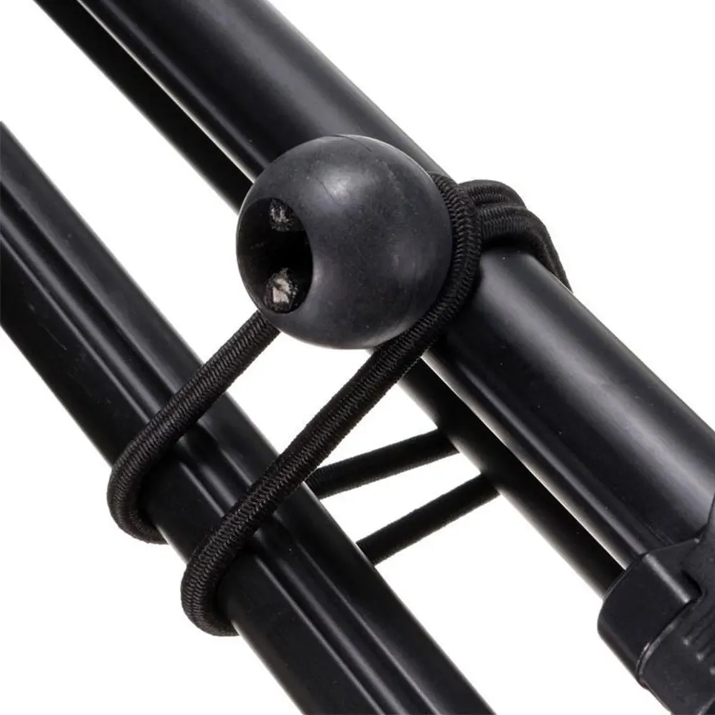 25pcs Black Ball Bungee Bungie Cord Heavy Duty Canopy Tent Tarp Tie