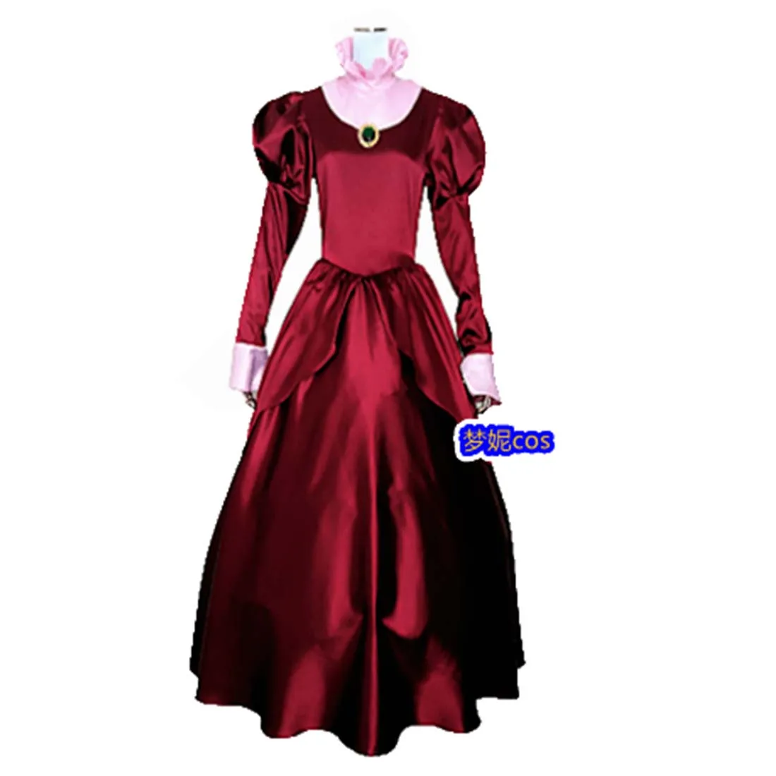2021 Stepmother Dress Adult Princess Lady Red Dress Cosplay Costume