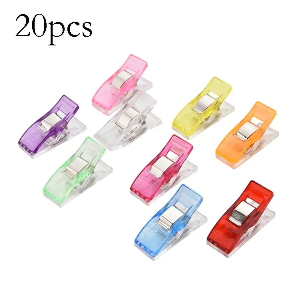 multicolor 20 шт. Швейные фиксированные зажимы для тканевых зажимов аксессуары для одежды - Цвет: multicolor