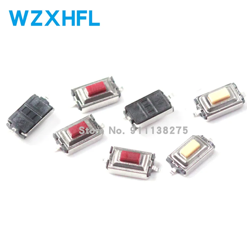 20pcs/lot Tact Touch Micro Switch 3X6X2.5 Tactile Push Button 3*6*2.5 mm SMD 2 Pin Self-reset Momentary For MP3 MP4 | Электронные