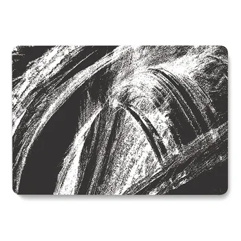 

Black White Graffiti Doodles Art Pattern Laptop Case For MacBook Retina Air 11 12 13.3 New Pro 15.4 16 inch Cover shell