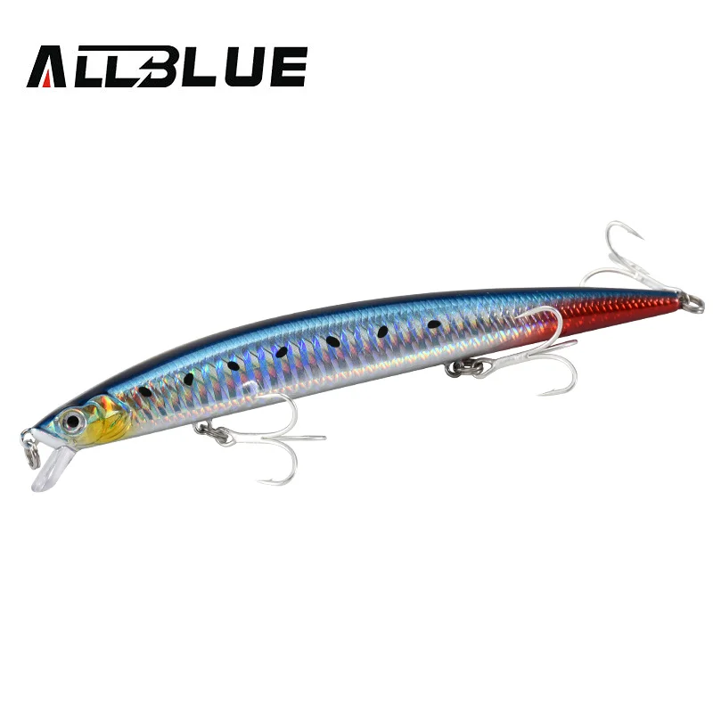 ALLBLUE SPRINT Sinking Minnow Longcast Jerkbait Fishing Lure - Saltwater Sea Bass Artificial Bait