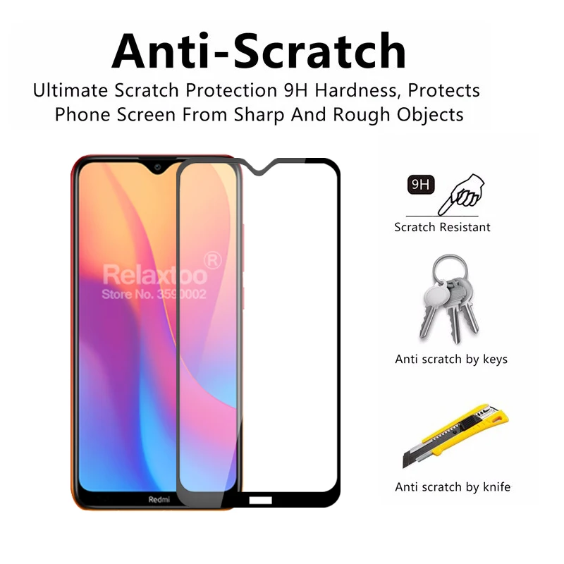 Закаленное стекло для xiaomi redmi 8a Защитная пленка для экрана redmi 8a Защитное стекло для xiomi xaomi redmi 8a redmi 8 8 a защитное стекло