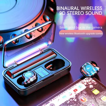 

2020 New Wireless Headset Bluetooth 5.0 Headset 9d Stereo Hifi Mini In-ear Sports Running Smartphone Headset #10