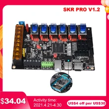 BIGTREETECH SKR PRO V1.2 Controller Board 32 Bit+Wifi Adapter Module 3D Printer Parts vs MKS GEN L TMC2208 TMC2130 TMC2209