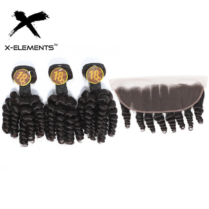 Funmi Curly Bundles With Closure Tight Spiral Curl Remy Hair Extensions Brazilian with Ear to |