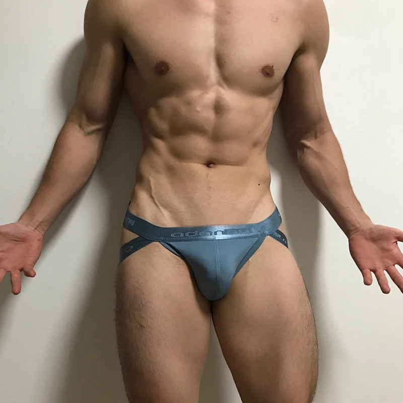 2020 Modal Men Jockstrap Gay Underwear Sexy Thongs Cotton Breathable Sissy String Bikini Cueca U Convex Penis Pouch Panties |