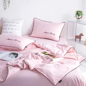 

Soft Skin-friendly Summer Quilt Washable Filled Cotton Comfortable Cover Blanket Home Travel Camping Quilting