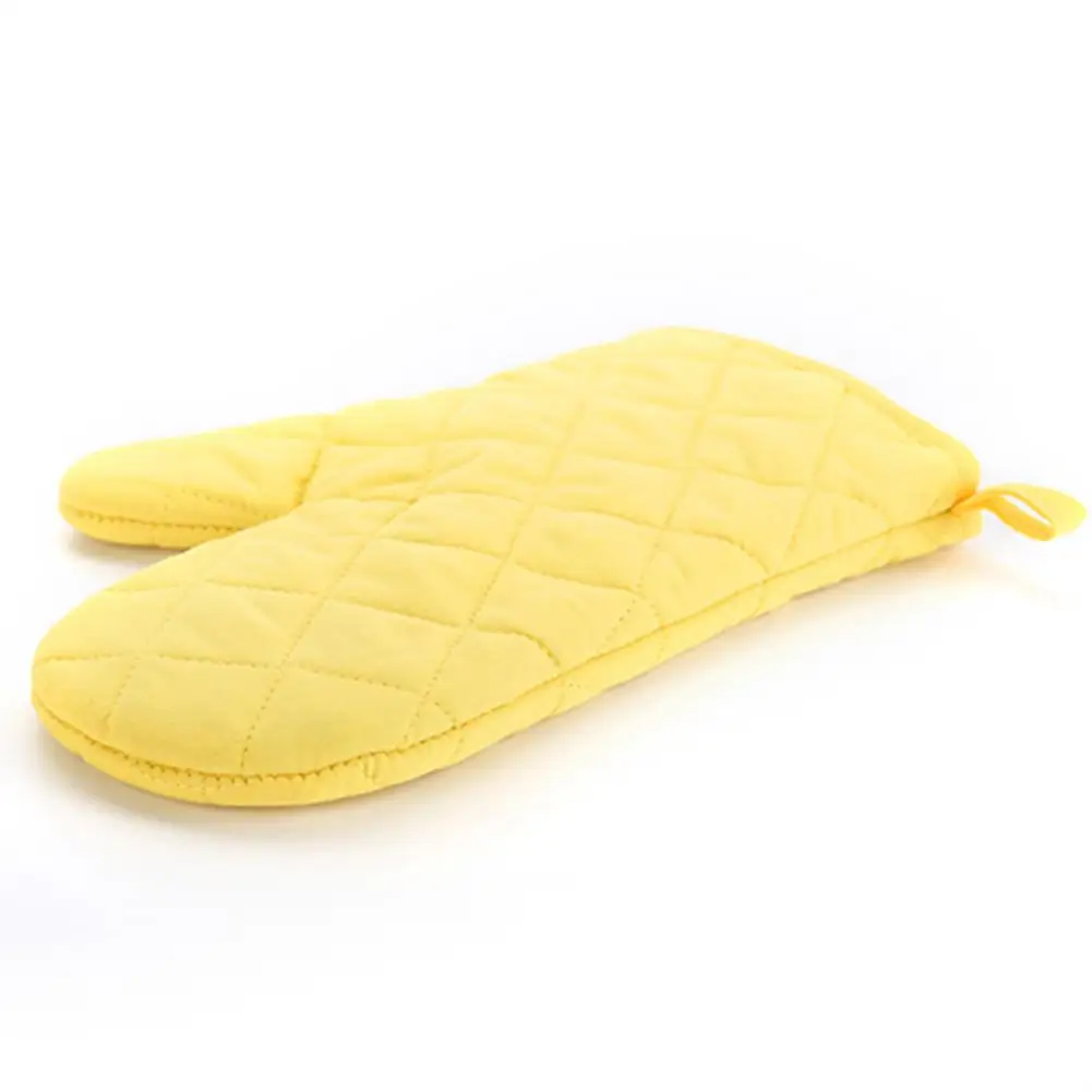 Professional Cotton Oven Mitt Heat Proof Resistant Protector Kitchen Cooking Pot Holder Glove Kitchen Bakeware Supplies cotton pot holders