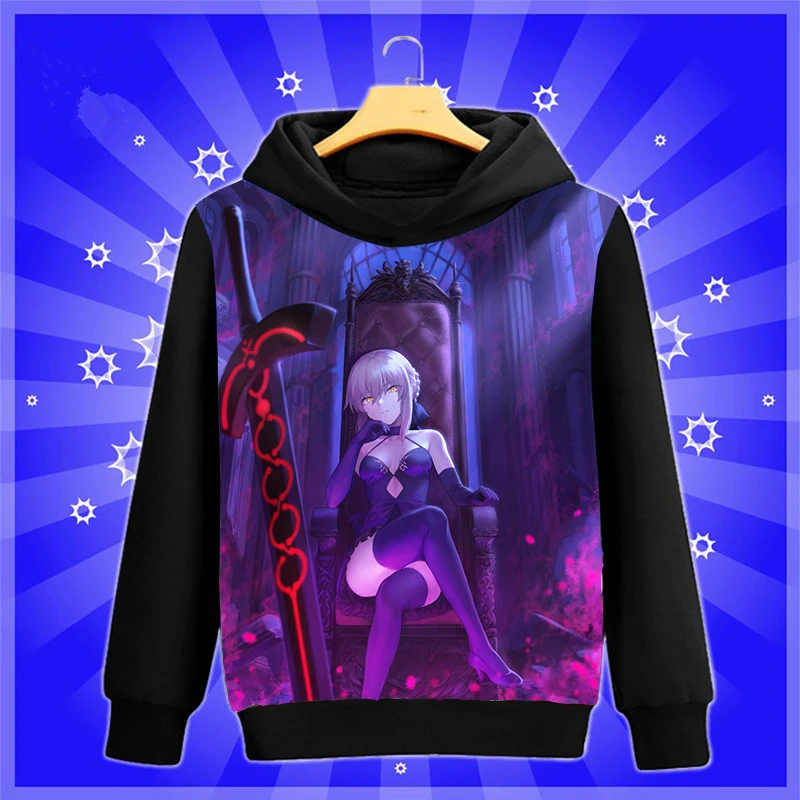 Крутая аниме-Толстовка Fate/stay night артурия Пендрагон фигурка Косплей Толстовка с
