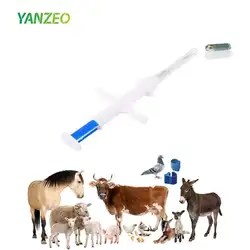 Yanzeo 5 упаковок ПЭТ ID микрочип 134,2 кГц ISO11784/ISO11784/FDX-B животных RFID бирки, 15 бит RFID микрочип собака кошка свинья 1