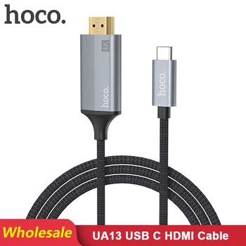 

HOCO UA13 10 pcs/Lots Wholesale USB C HDMI Cable Type C to HDMI Converter for MacBook Huawei Mate 30 Pro USB Type-C HDMI Adapter