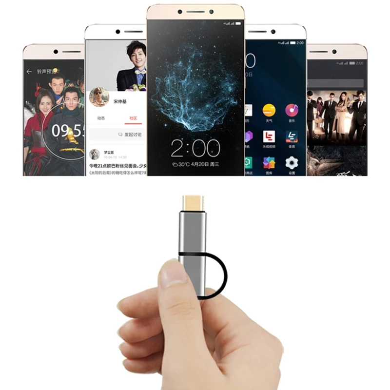2в1 type C QC3.0 Micro USB кабель для быстрой зарядки для samsung S9 S7 Xiaomi huawei