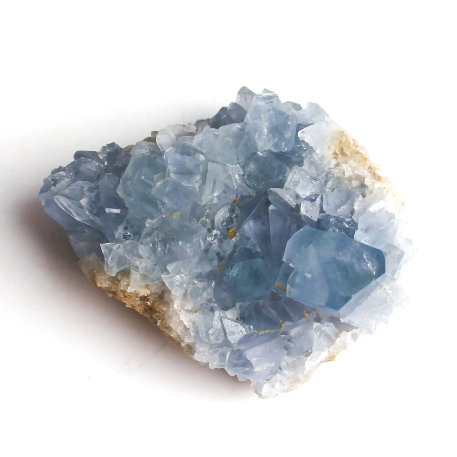 Кластер натуральные кристаллы Celestite Geode Chakra Rockstone шероховатый минеральный