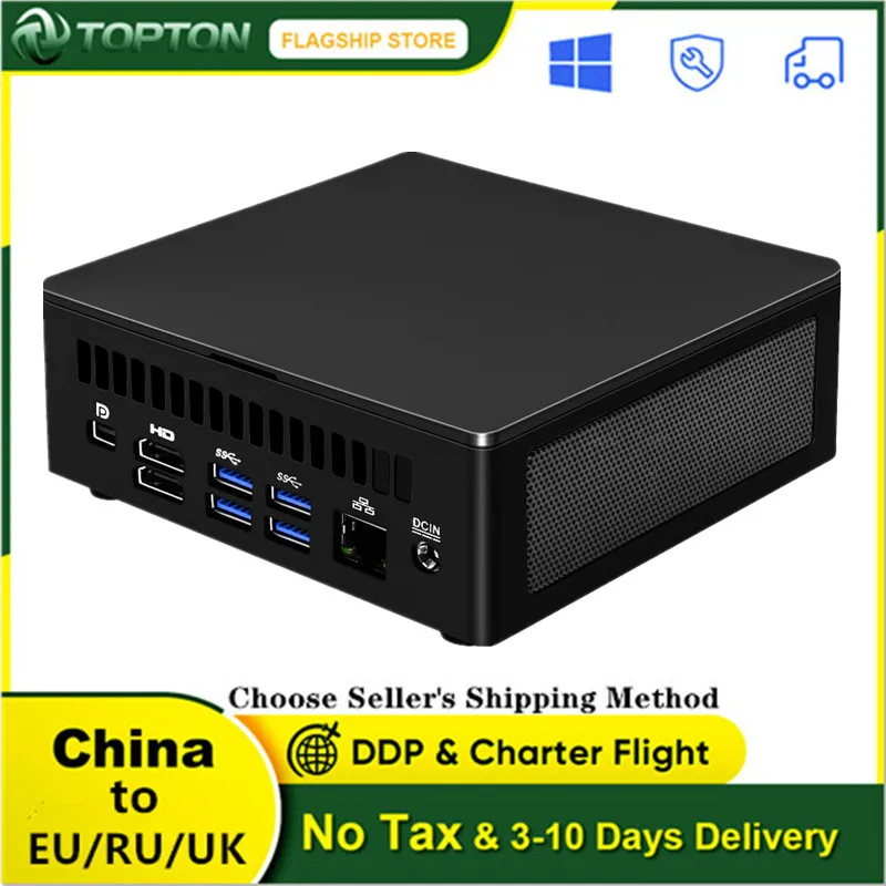 Игровой мини-ПК Topton NUC 11 поколения i5 1135G7 Thunderbolt 4 Windows 11/10 2 * DDR4 NVMe SSD настольный