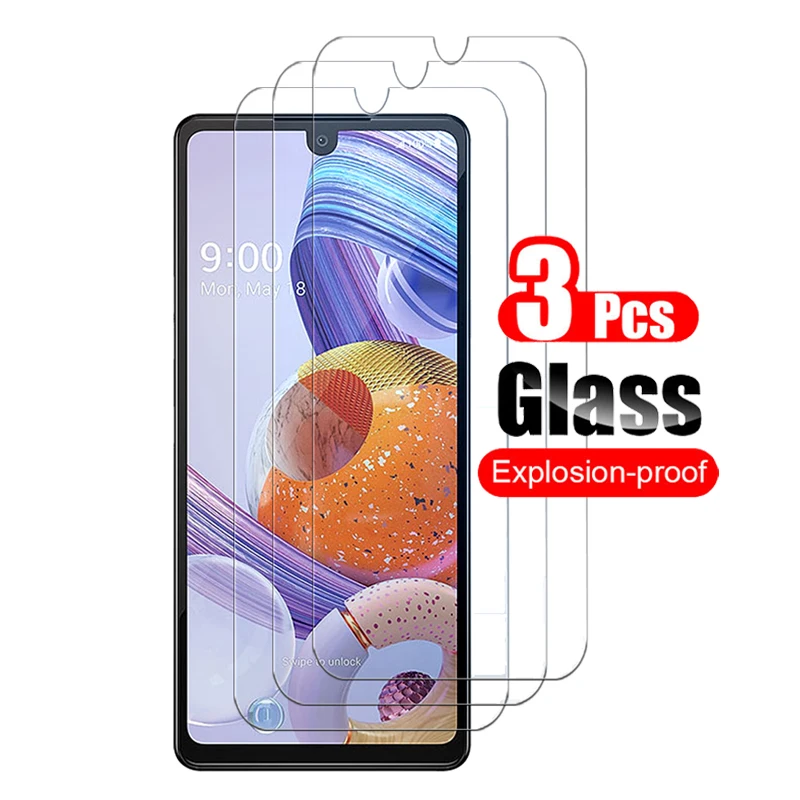 3Pcs For LG Stylo 6 Tempered Glass Screen Protector For LG Stylo 6 Stylo6 Protective Glass Film Screen Guard 9H Clear afbeelding