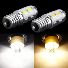 AC 220V E14 1 Вт 7 светодиодный 5050 SMD чисто/теплый белый светильник лампа SY