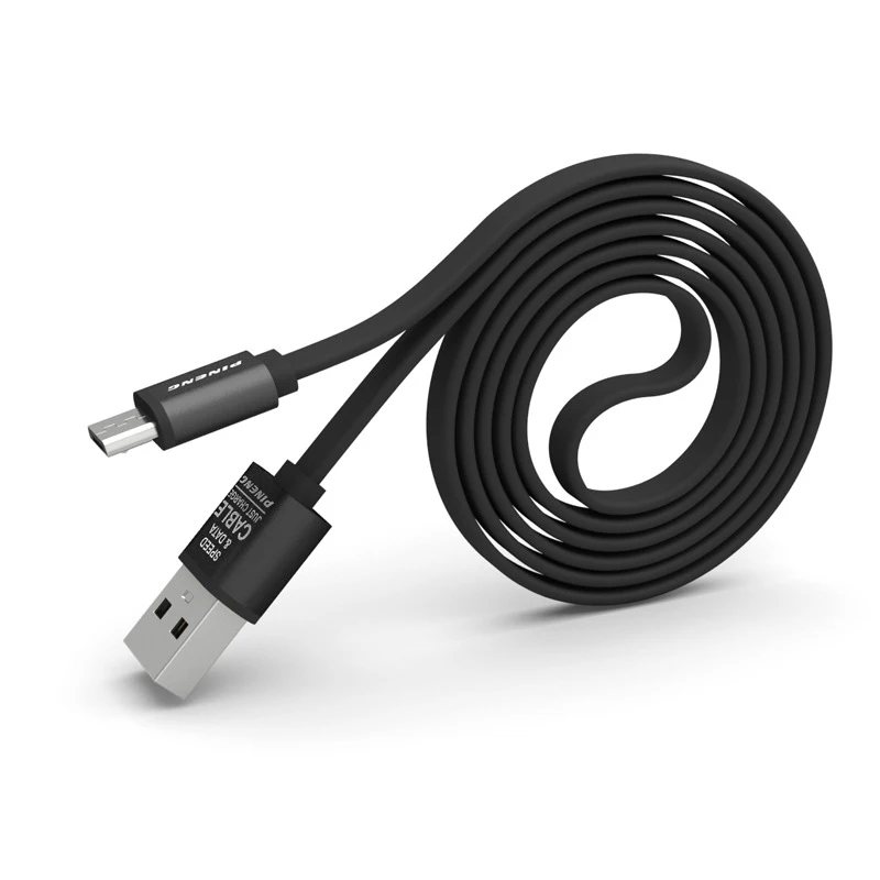 Micro USB кабель для Android для Xiaomi huawei LG sony samsung скорость и Дата зарядный Дата кабель Синхронизация линии провода шнуры Micro line - Цвет: Черный