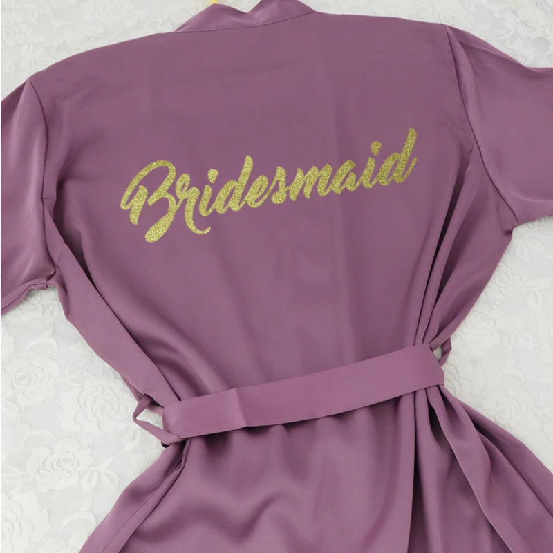 紫色 Bridesmaid