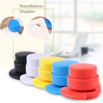 

Plastic Staple Free Stapler Practical Paper Binding Binder Home School And Office Stapler Without Staple Staple-free Stapler
