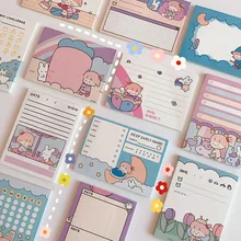 Cute Girl Heart Notepad Student Notepad Signature Student Note Message Note Can Tear The Message Paper Pocket Notepad