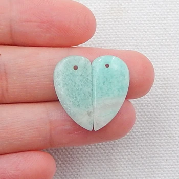 

Semi-precious stones, Jewelry accessories, Amazonite fashion Earring Bead Pick a pair at random,20x10x3mm，2g