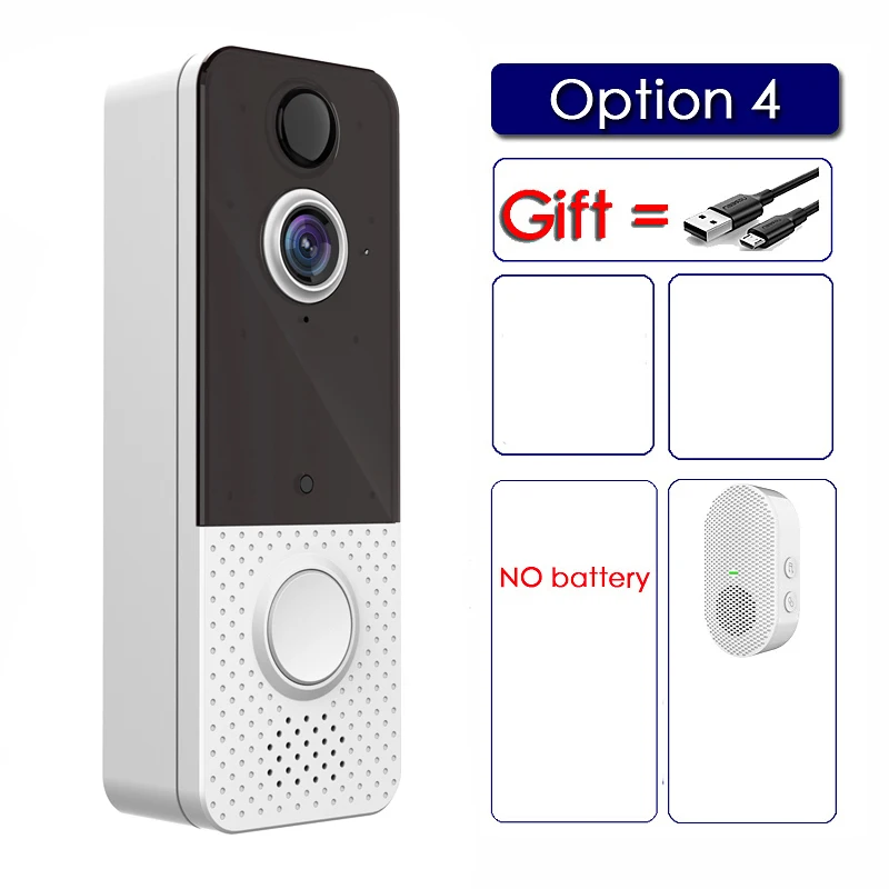 EKEN T8 IP67 Weatherproof Smart Video Doorbell Camera WIFI 1080P Visual Intercom Night Vision IP Door Bell PIR Wireless Cameras 