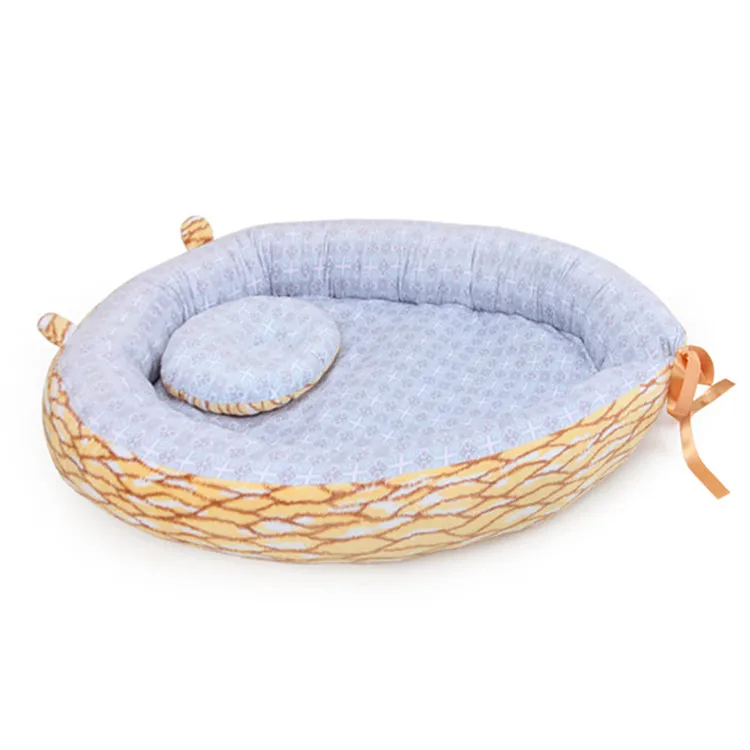Детская кровать с подушкой детский портативный лежак для новорожденных кроватки дышащий и сна Гнездо