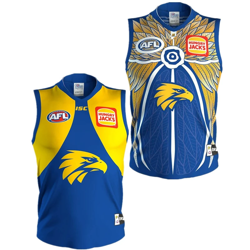 2020 WEST COAST EAGLES AFL GUERNSEY HOME 2019 INDIGENOUS – MENS RUGBY JERSEY  Size: S 3XL （Print Custom Name Number）Top Quality|Rugby Jerseys| -  AliExpress