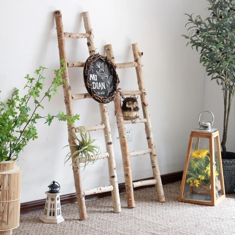 controller expositie Onverschilligheid Decoratieve Houten Ladder Speciale Ontwerp Floor Ornamenten, Venster, Tuin  En Binnenplaats Decoratie Foto Props|Figuren & Miniaturen| - AliExpress