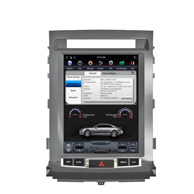 Excellent NAVITOPIA 12.1" Vertical Screen Tesla Android 7.1 Car GPS Navigation for Toyota Land Cruiser 2008-2015 Car DVD Multimedia Player 9