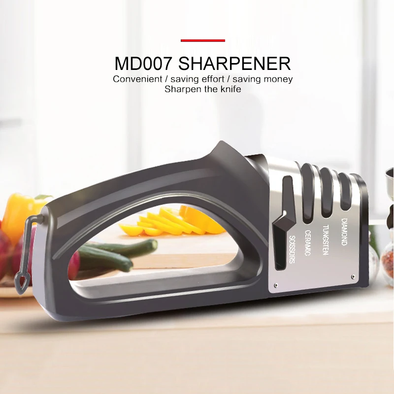 4-in-1 Kitchen Handheld Professional Knife Sharpener Sharpening Stone Stick Sharpener Tool Kitchen Knives Accessories