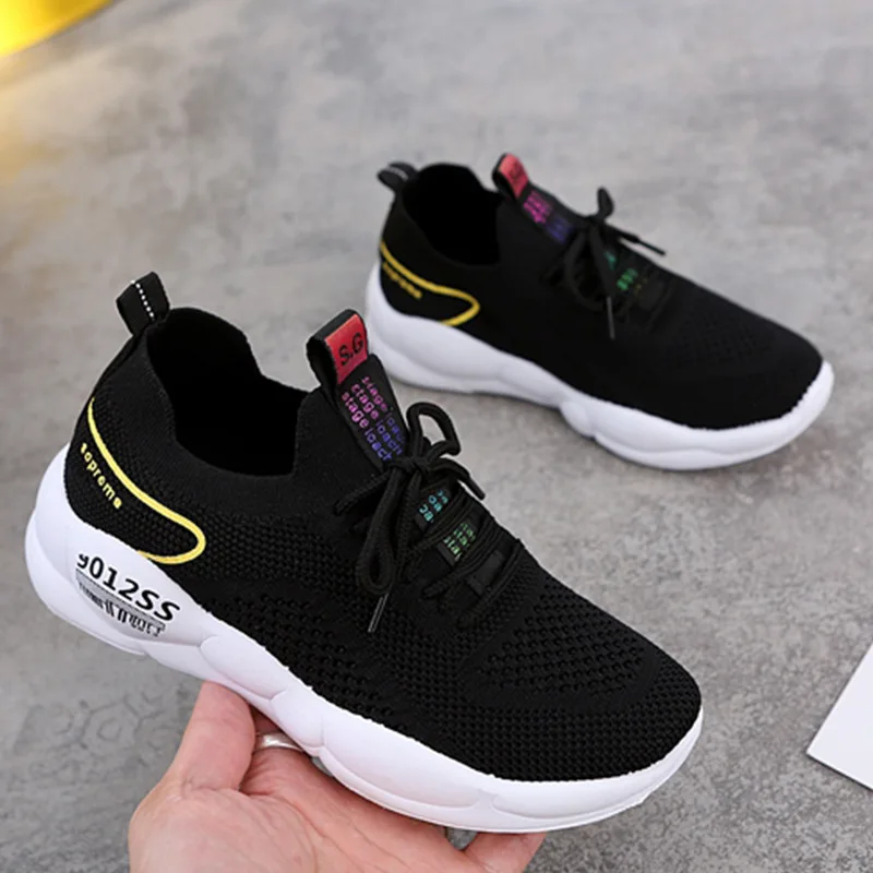 

2019 Korean-style Fashion New Style WOMEN'S Shoes Autumn Casual Sports Shoes Women's Foot Covering Fly Netting Cloth Shoes