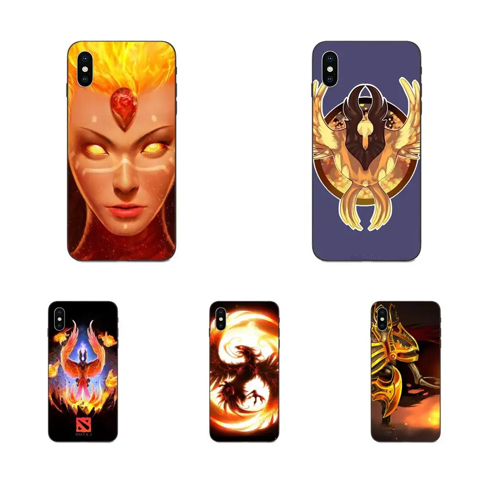 Игра Феникс Dota 2 для Galaxy A3 A5 A6 A6s A7 A8 A9 A10 A20E A30 A40 A50 A60 A70 A80 A90 плюс 2018 мягкие футляры