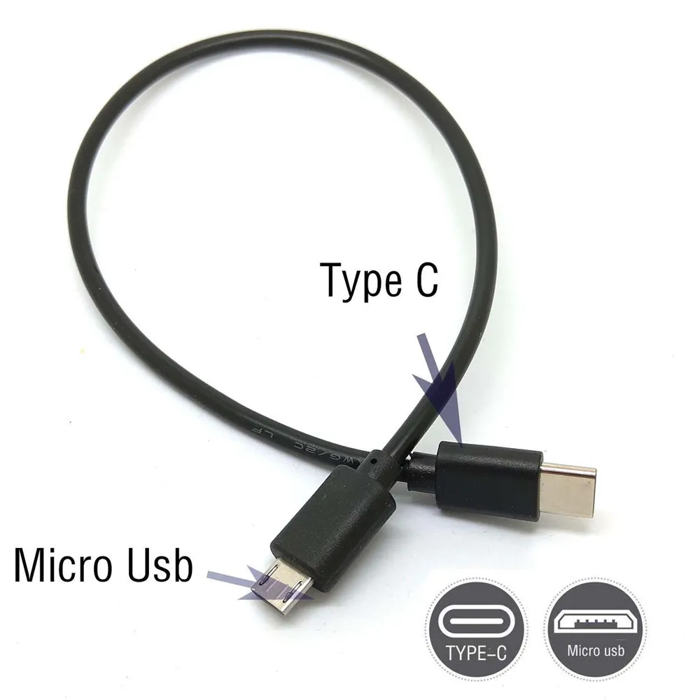 

Type C (USB-C) to Micro USB Male Sync Charge OTG Charger Cable Cord Adapter Connector Phone Accessories