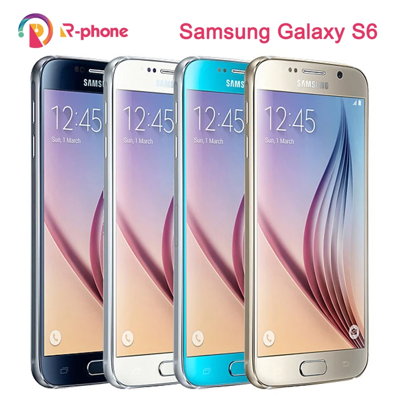 Оригинальный SAMSUNG Galaxy S6 разблокированный Egde мобильный телефон Восстановленный 5 1