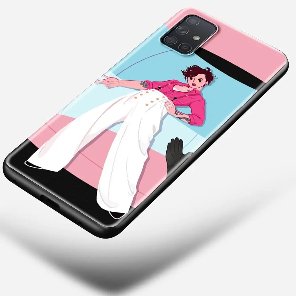 Phone Case for Samsung Galaxy A51 A71 5G A50 A70 A11 A21s A31 A41 A42 A91 A01 TPU Soft Black Cover Harry style art Phone Case for Samsung Galaxy A51 A71 5G A50 A70 A11 A21s A31 A41 A42 A91 A01 TPU Soft Black Cover Harry style art