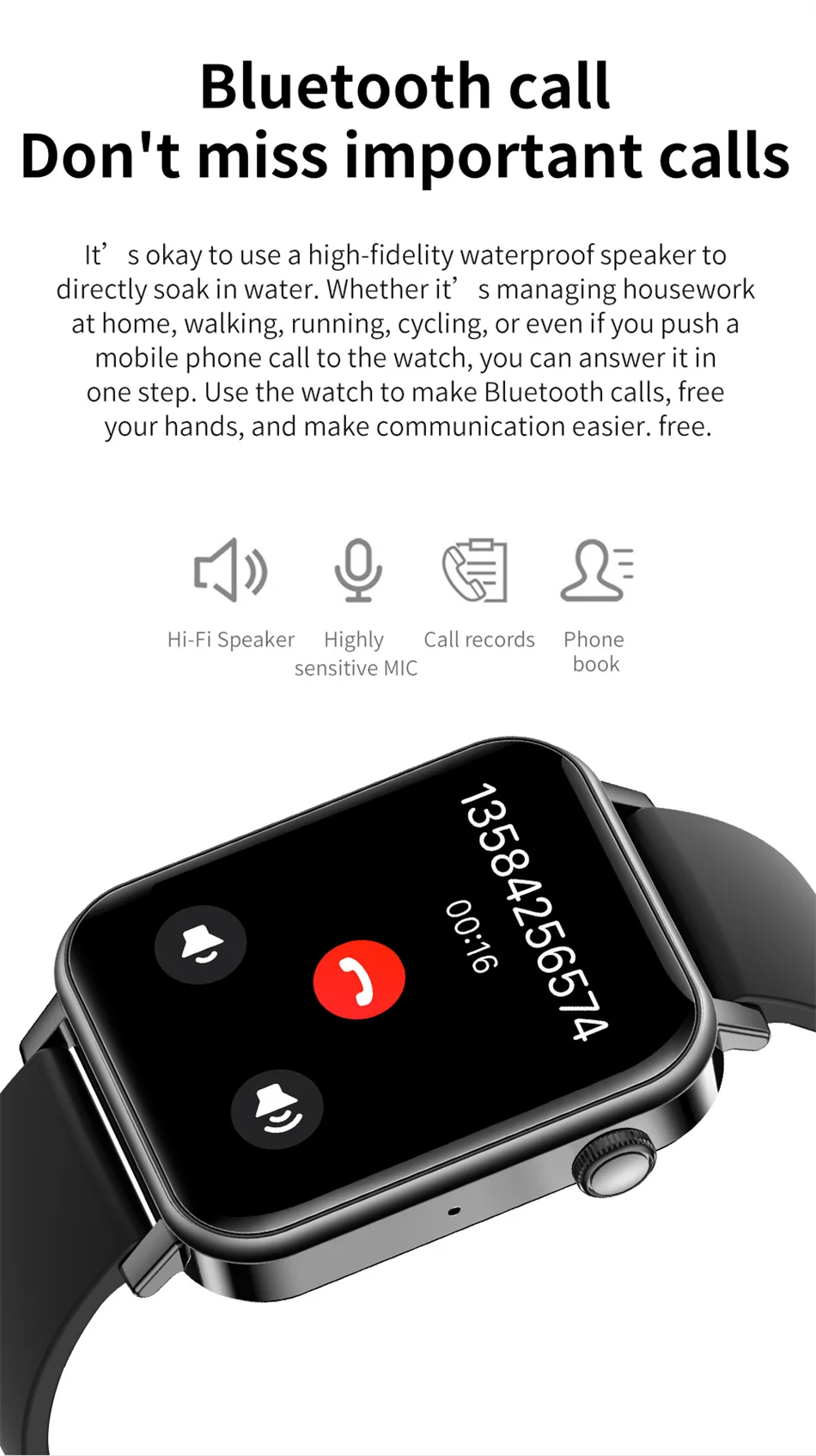 2022 Bluetooth Call Smart Watch Women Custom Dial Watches Men Heart Rate Blood Pressure Menstrual Period Measurement Smartwatch