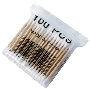 

1000PCS Beauty Makeup Cotton Swab Double Head Cotton Buds Make Up Wood Sticks Nose Ears Cleaning Cosmetics